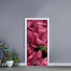 Burgundy Alstroemeria Print Door Sticker