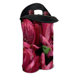 Burgundy Alstroemeria Print Double Neoprene Wine Tote