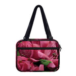 Burgundy Alstroemeria Print Double Strap Bible Bag