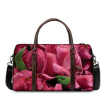 Burgundy Alstroemeria Print Duffle Bag