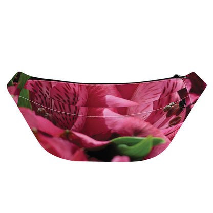 Burgundy Alstroemeria Print Fanny Pack