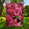 Burgundy Alstroemeria Print Garden Flag