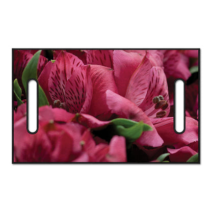Burgundy Alstroemeria Print Golf Cart Seat Cover