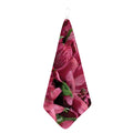Burgundy Alstroemeria Print Hand Towel