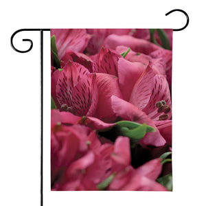 Burgundy Alstroemeria Print House Flag