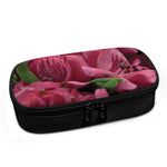 Burgundy Alstroemeria Print Insulin Cooler Travel Case
