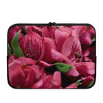 Burgundy Alstroemeria Print Laptop Sleeve