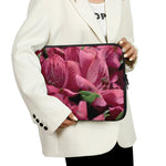 Burgundy Alstroemeria Print Laptop Sleeve