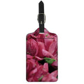 Burgundy Alstroemeria Print Luggage Tag