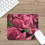 Burgundy Alstroemeria Print Mouse Pad