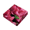 Burgundy Alstroemeria Print Outdoor Seat Cushion Cover