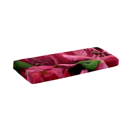 Burgundy Alstroemeria Print Piano Keyboard Cover