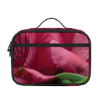 Burgundy Alstroemeria Print Portable Lunch Bag