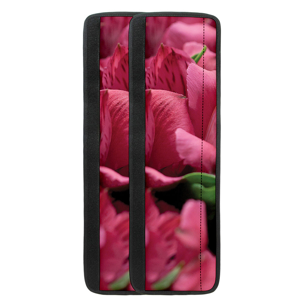 Burgundy Alstroemeria Print Refrigerator Handle Covers