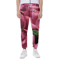 Burgundy Alstroemeria Print Joggers