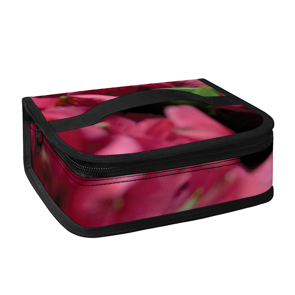 Burgundy Alstroemeria Print Small Lunch Bag