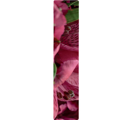 Burgundy Alstroemeria Print Table Runner