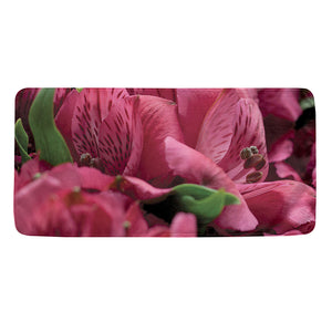 Burgundy Alstroemeria Print Towel