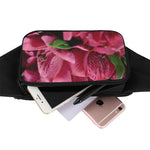 Burgundy Alstroemeria Print Waist Bag