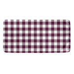 Burgundy And White Check Pattern Print Towel