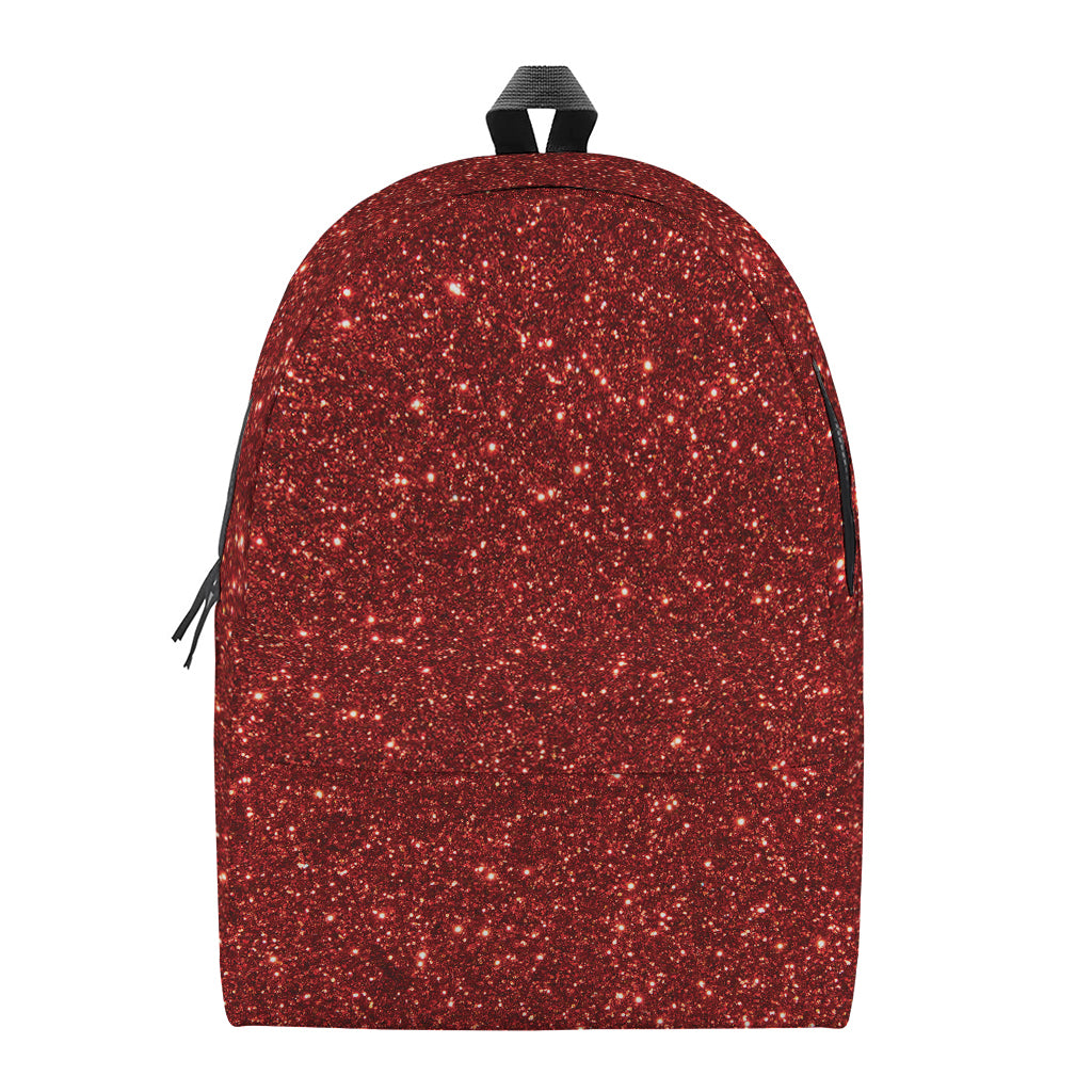 Burgundy Glitter Artwork Print (NOT Real Glitter) Backpack