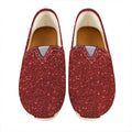 Burgundy (NOT Real) Glitter Print Casual Shoes