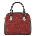 Burgundy (NOT Real) Glitter Print Shoulder Handbag