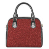 Burgundy Glitter Artwork Print (NOT Real Glitter) Shoulder Handbag