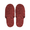 Burgundy Glitter Artwork Print (NOT Real Glitter) Slippers