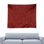 Burgundy Glitter Artwork Print (NOT Real Glitter) Tapestry