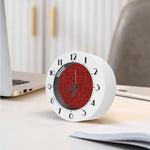 Burgundy (NOT Real) Glitter Print Alarm Clock