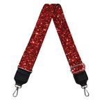 Burgundy (NOT Real) Glitter Print Bag Strap
