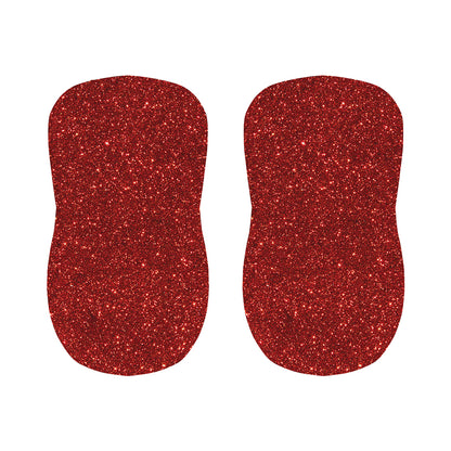 Burgundy (NOT Real) Glitter Print Bar Stool Covers