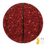 Burgundy (NOT Real) Glitter Print Basketball