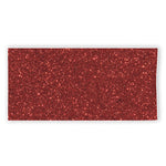 Burgundy (NOT Real) Glitter Print Beach Towel