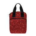 Burgundy (NOT Real) Glitter Print Bible Tote Bag