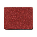 Burgundy (NOT Real) Glitter Print Bifold Wallet