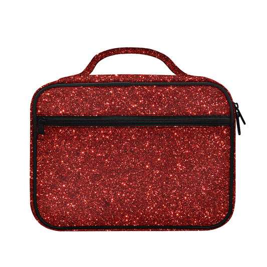 Burgundy (NOT Real) Glitter Print Briefcase Bible Bag