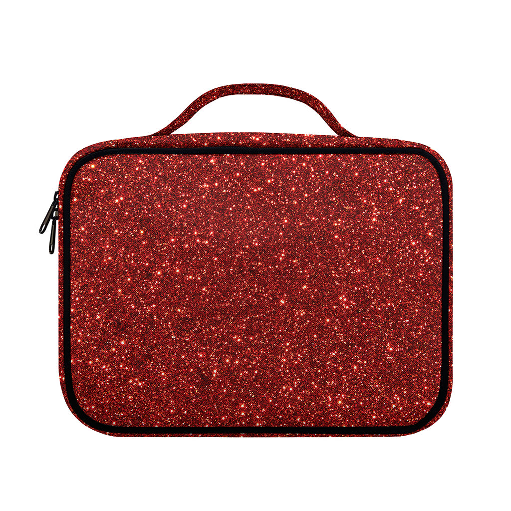 Burgundy (NOT Real) Glitter Print Briefcase Bible Bag