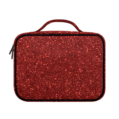 Burgundy (NOT Real) Glitter Print Briefcase Bible Bag