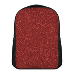 Burgundy (NOT Real) Glitter Print Casual Backpack