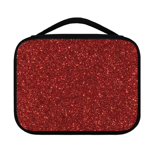Burgundy (NOT Real) Glitter Print Classic Bible Case