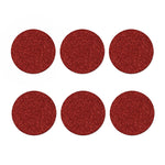 Burgundy (NOT Real) Glitter Print Coaster Set