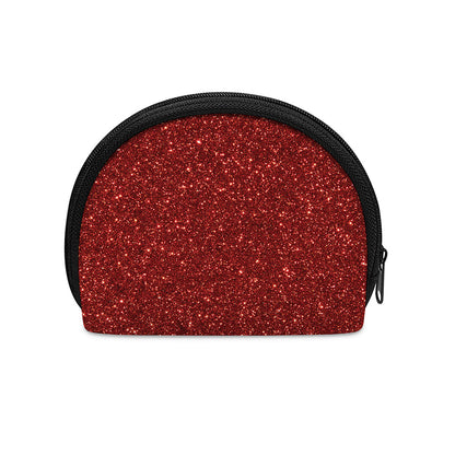 Burgundy (NOT Real) Glitter Print Coin Purse