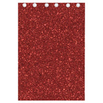 Burgundy (NOT Real) Glitter Print Curtain