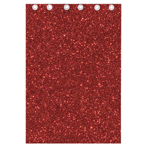 Burgundy (NOT Real) Glitter Print Curtain