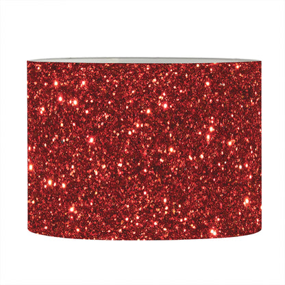 Burgundy (NOT Real) Glitter Print Drum Lamp Shade