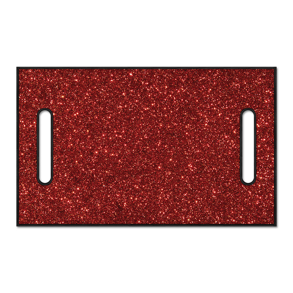 Burgundy (NOT Real) Glitter Print Golf Cart Seat Cover