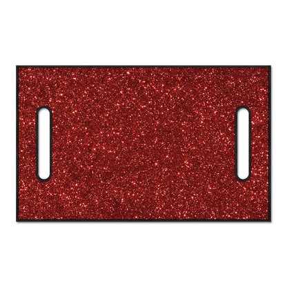 Burgundy (NOT Real) Glitter Print Golf Cart Seat Cover
