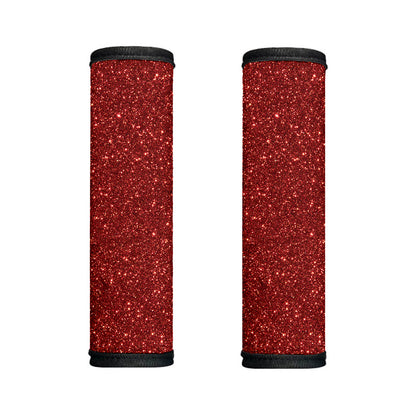 Burgundy (NOT Real) Glitter Print Handle Covers